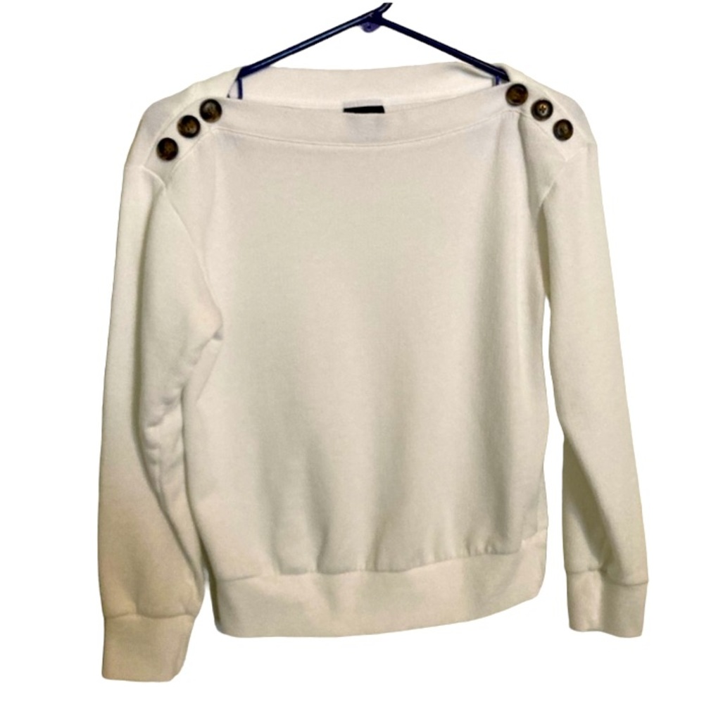 Who What Wear White Button-Detail Top